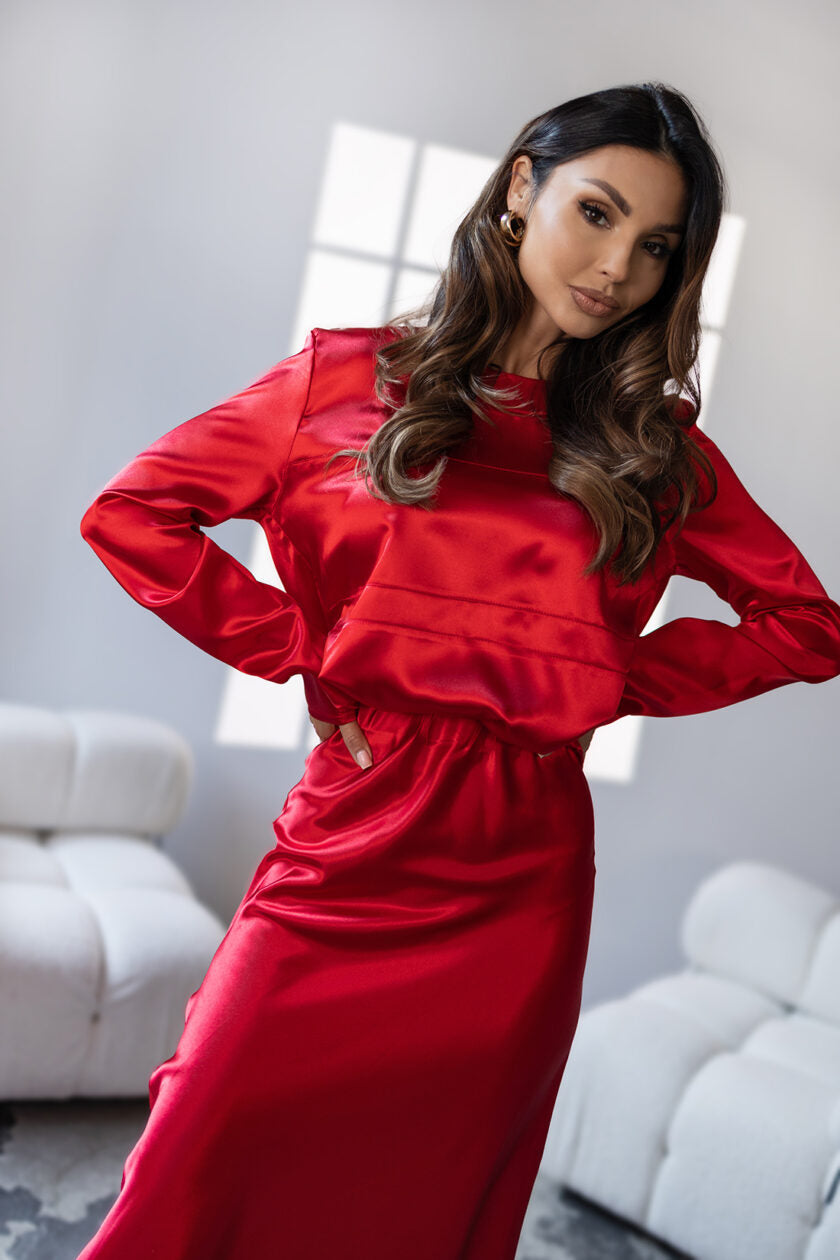 Saténová halenka Silks