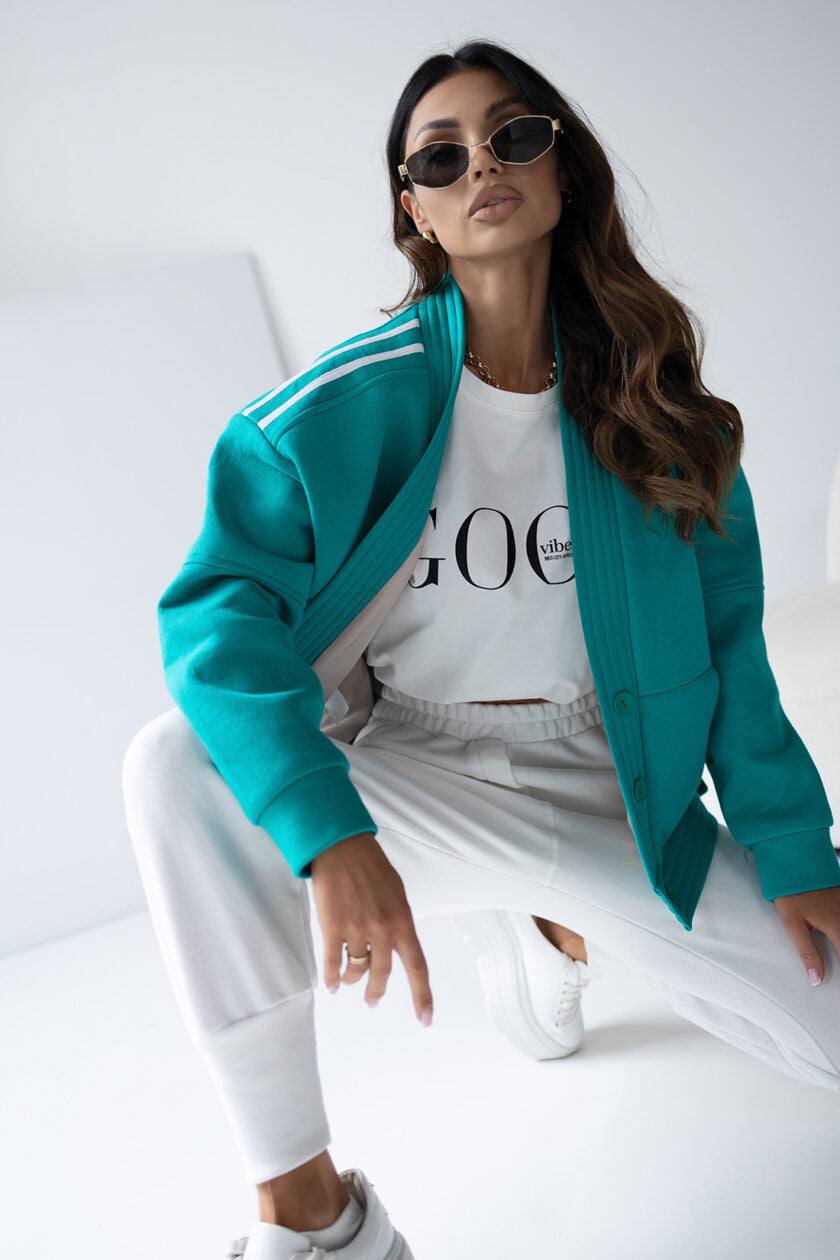 Mikina s kapucí (mátová)