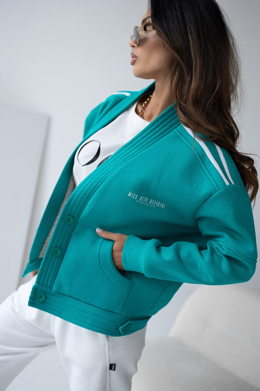 Mikina s kapucí (mátová)